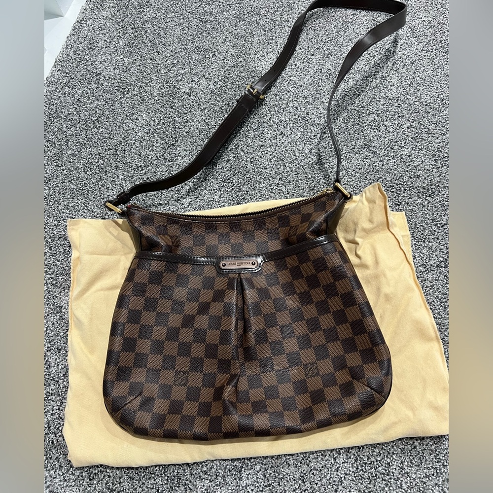 Louis Vuitton Brown Checkered Crossbody Messenger Bag - Picture 16 of 16
